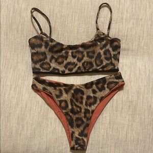 Leopard Print Bikini Set
